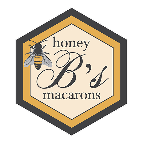 Logo for Honey B's Macarons