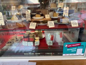 The pastry counter at Tiann's
